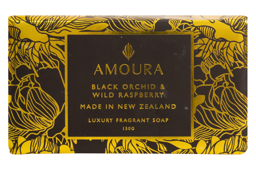 Amoura | Black Orchid & Wild Raspberry Luxury Soap | Giftware | Watson's Garden