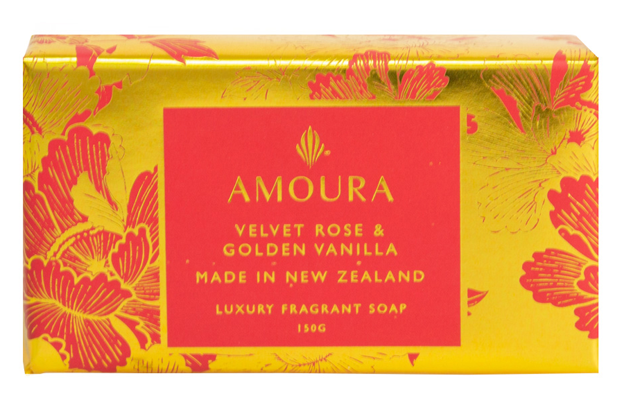 Amoura | Velvet Rose & Golden Vanilla Luxury Soap | Giftware | Watson's Garden